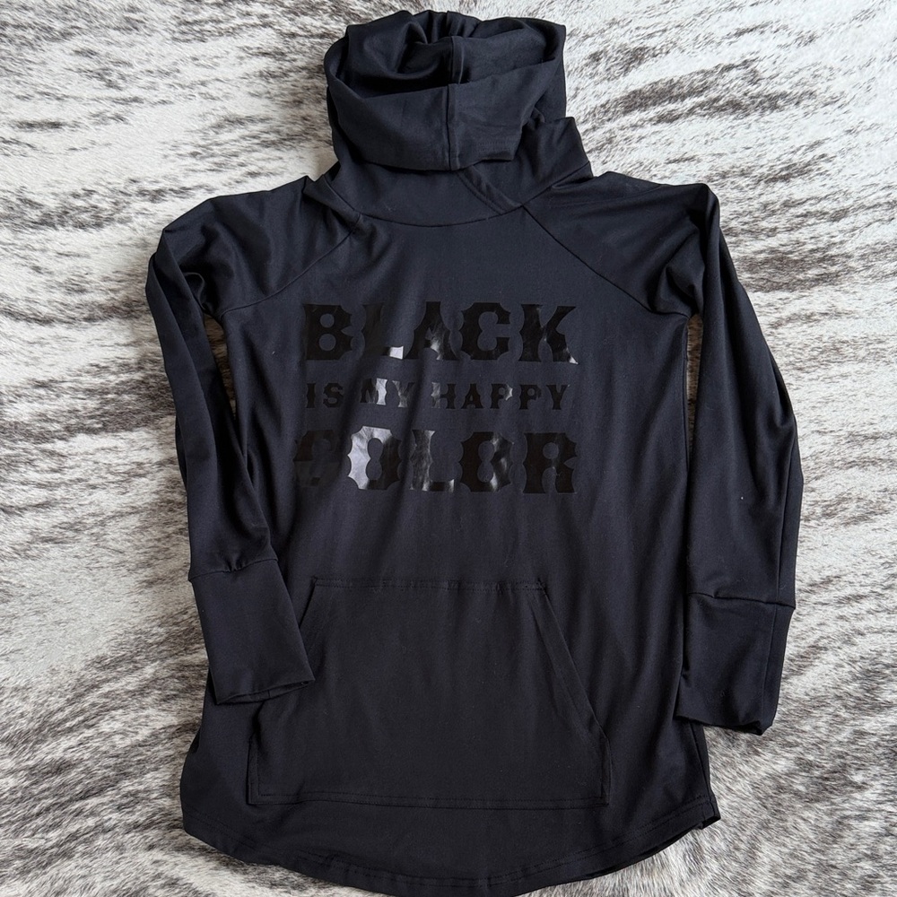 LuLaRoe Black Hoodie Sweatshirt